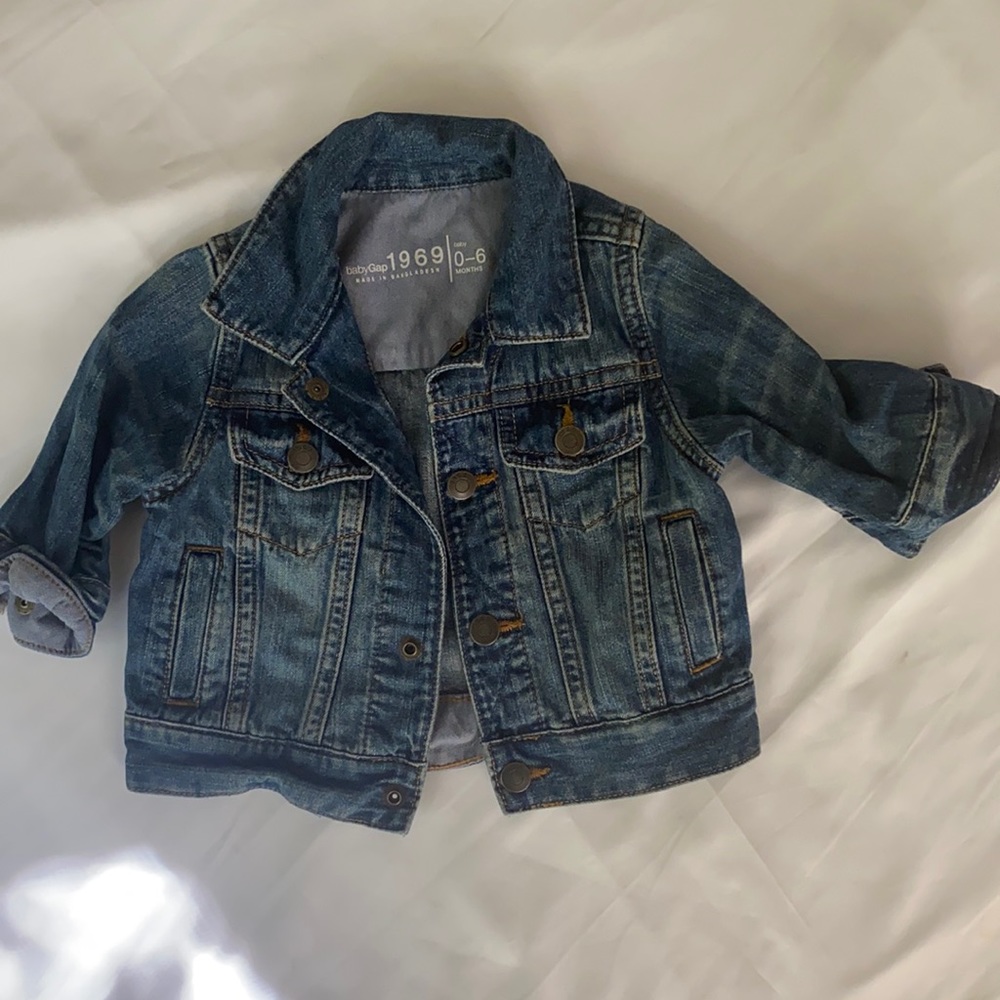 Gap 1969 toddler jean jacket 0-6 months